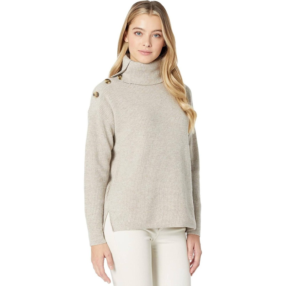 Madewell Anthropologie Knit‎ Sweater Wool Blend Turtleneck Heather Pullover XS